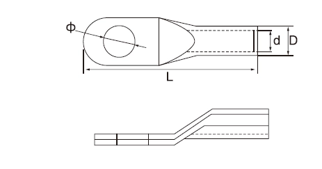 tinned copper cable lugs size