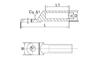 bimetal cable lug size chart