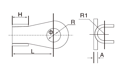 copper open wiring lug size