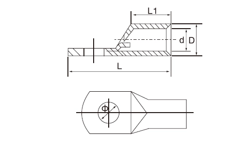 copper cable lugs size