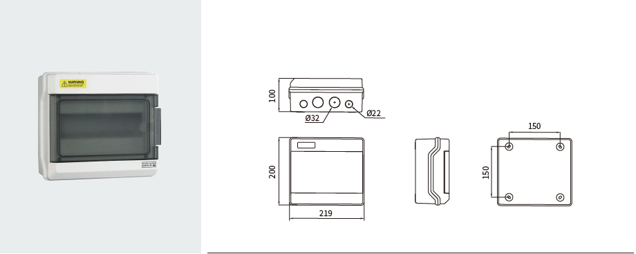 WHT distribution box DIMENSION 3