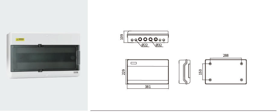 WHT distribution box DIMENSION 5