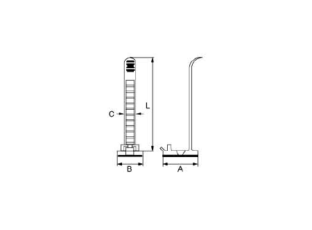 adjustable cable clamp dimension