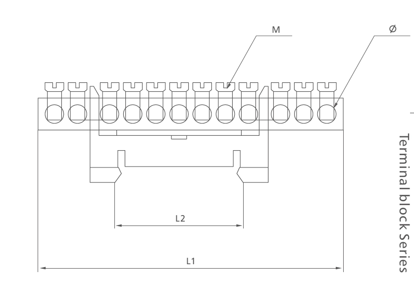 brass terminal block T006 dimension
