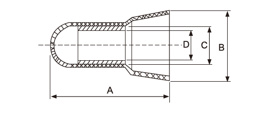 vinyl wire end cap dimension