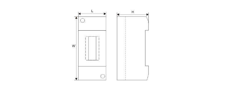 distribution box dimension