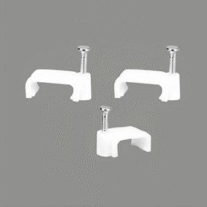 Flat Cable Clips WLR — Nail-in PE Clips for Flat Wires