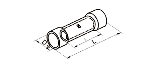 insulated butt connectors size
