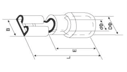 insulated female disconnect terminals size