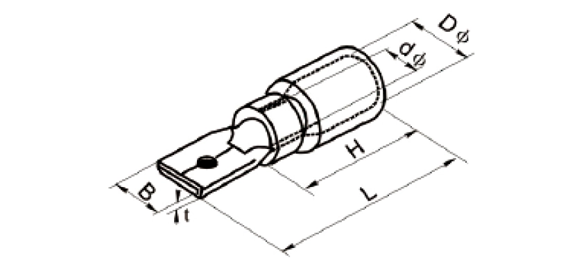 insulated male disconnectors size