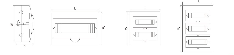 power distribution box dimension