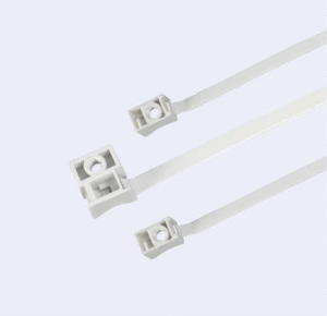 Screw Mount Cable Ties WLE — Fixed Lock Nylon 66 UL94V-2 (7.5 mm)