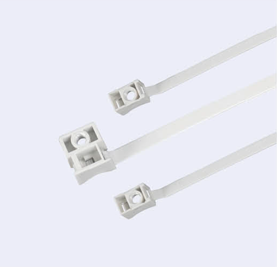 Screw Mount Cable Ties WLE — Fixed Lock Nylon 66 UL94V-2 (7.5 mm)