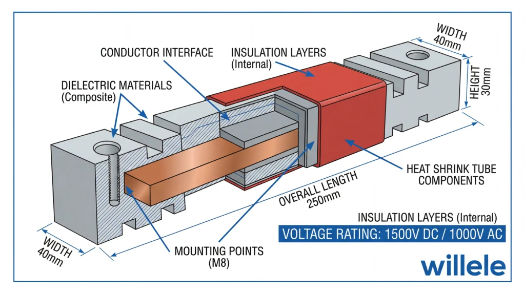 Busbar Insulator Technical Diagram
