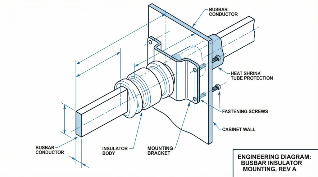Busbar Insulator Technical Diagram (2)
