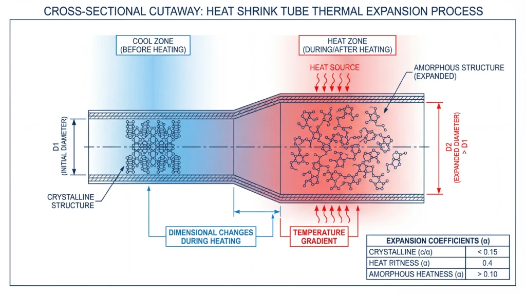 Heat Shrink Thermal Expansion Technical Diagram