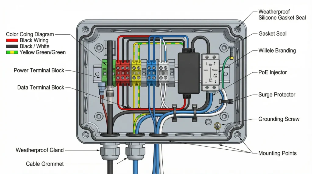 Junction Box Technical Diagram
