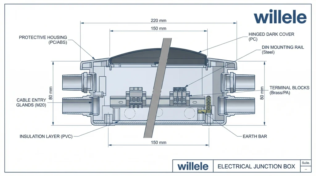 Willele Junction Box Technical Diagram 1