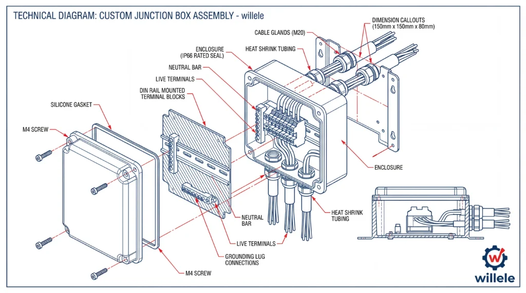 willele Junction Box Technical Diagram