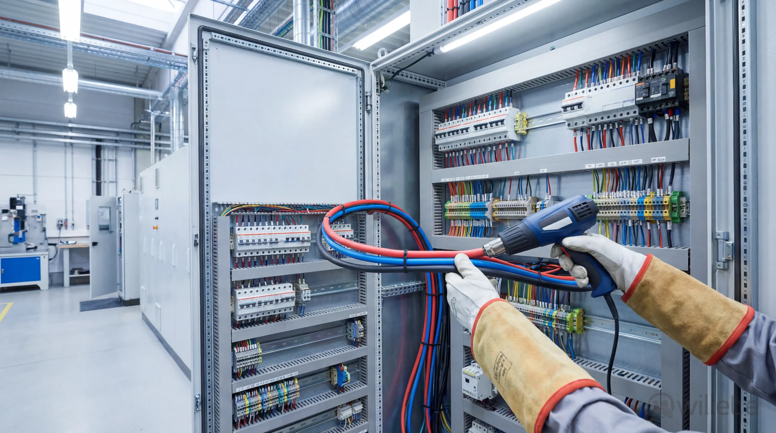 Industrial Control Panel Heat Shrink Installation