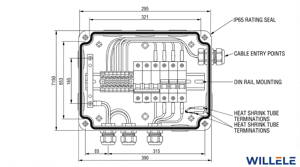 Willele Junction Box Technical Schematic