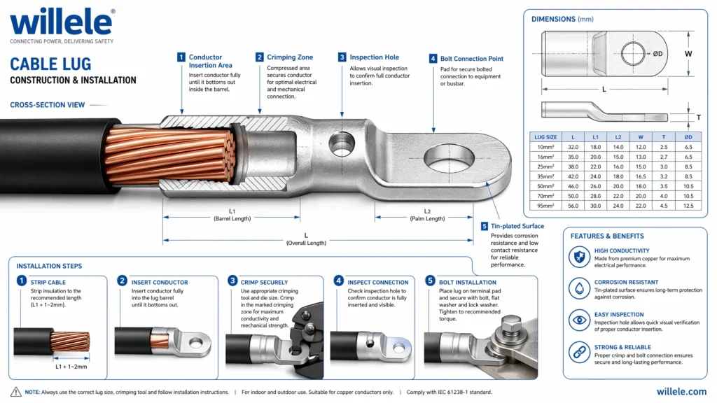 Cable Lug Technical Diagram - willele (3)