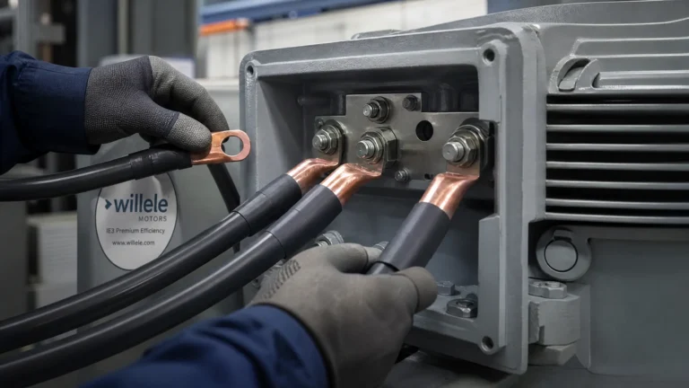Industrial Motor Cable Lug Installation - willele