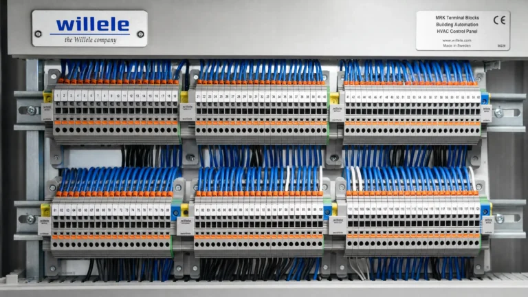 MRK Terminal Blocks in Building Automation Panel