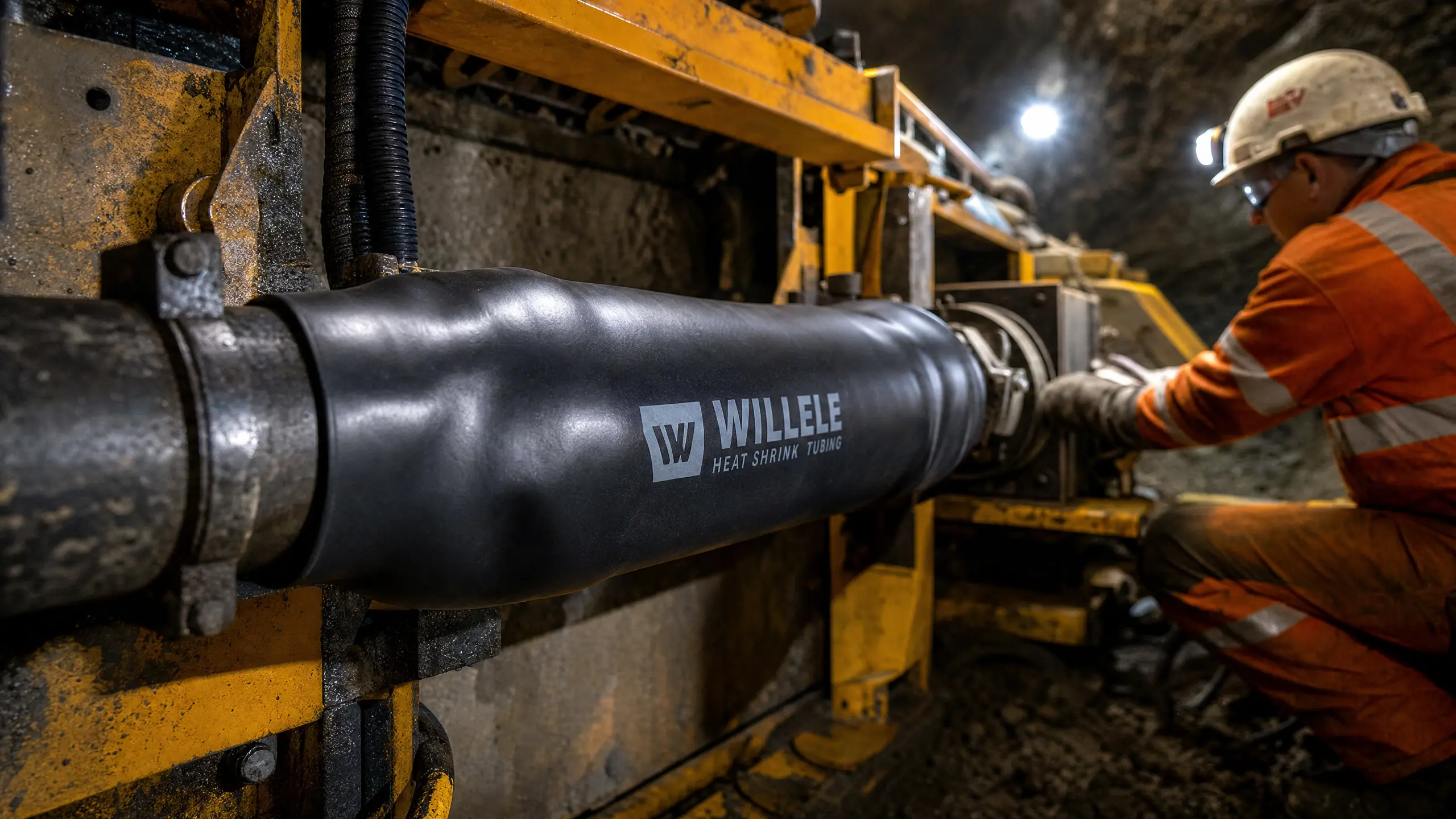 Mining Equipment Heat-Shrink Tubing Installation