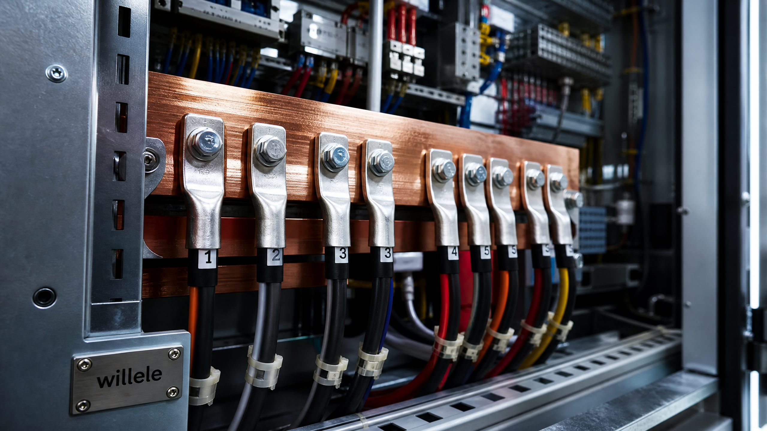 Railway signaling cable lug installation - willele industrial photo