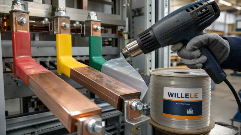 Heat Shrink Tubing Busbar Installation - Industrial Photo